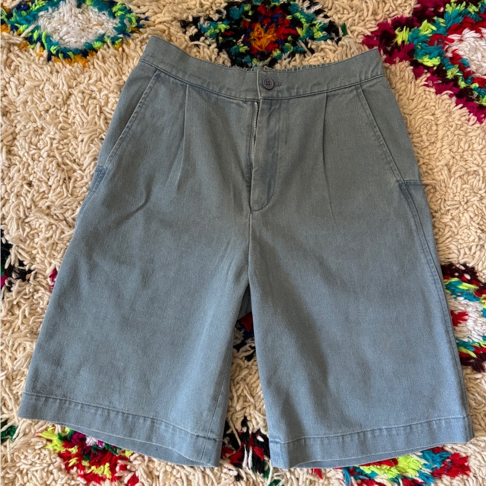 7115 by Szeki Blue-Grey Summer Shorts